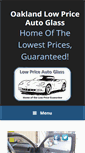 Mobile Screenshot of oaklandlowpriceautoglass.com